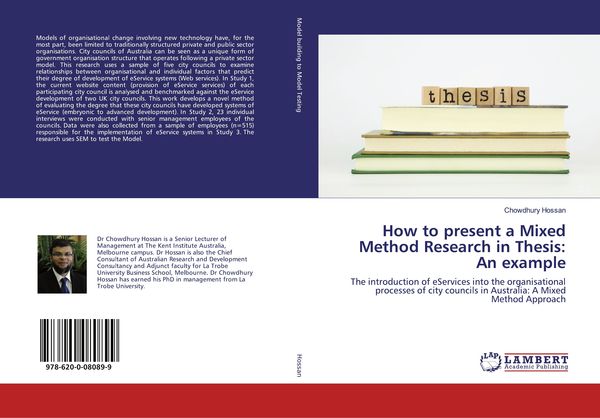 Produktbild: How to present a Mixed Method Research in Thesis: An example