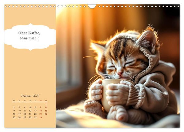 Produktbild: Tierische Herzensbrecher - Charmante Tiere mit ihren Botschaften (Wandkalender 2026 DIN A3 quer), CALVENDO Monatskalender