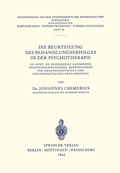 Produktbild: Die Beurteilung des Behandlungserfolges in der Psychotherapie