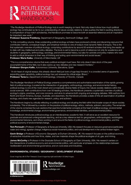 Produktbild: The Routledge Handbook of Political Ecology