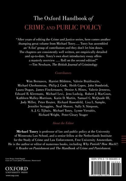Produktbild: The Oxford Handbook of Crime and Public Policy
