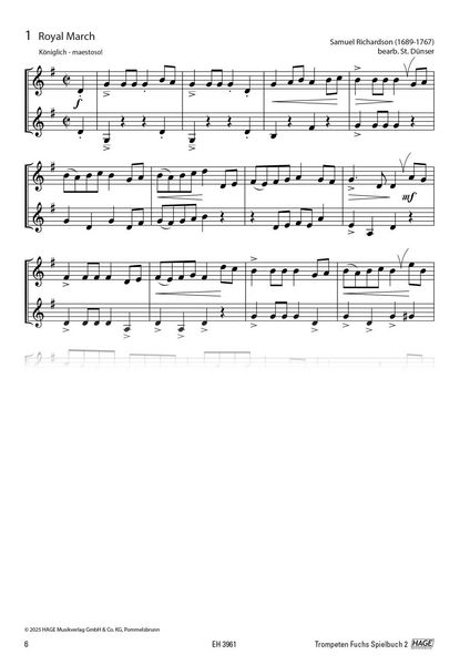 Produktbild: Trompeten Fuchs Spielbuch, Band 2