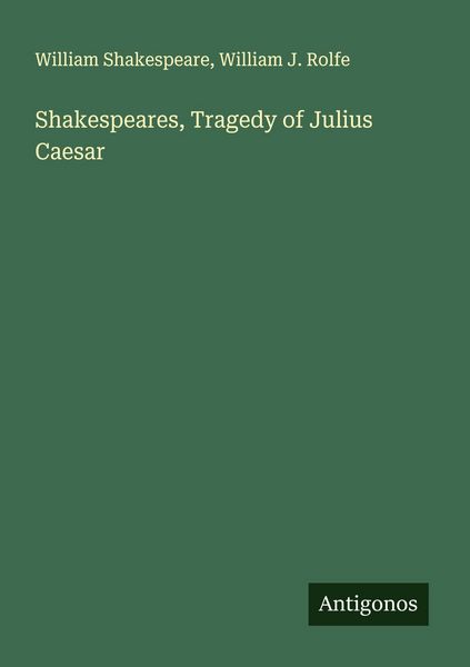 Produktbild: Shakespeares, Tragedy of Julius Caesar