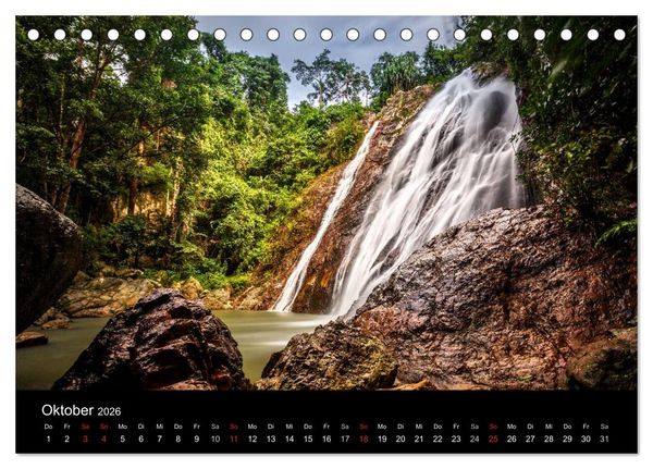 Produktbild: Koh Samui im Sonnenlicht (Tischkalender 2026 DIN A5 quer), CALVENDO Monatskalender