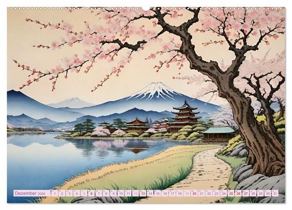 Produktbild: Hanami in Japan (hochwertiger Premium Wandkalender 2026 DIN A2 quer), Kunstdruck in Hochglanz