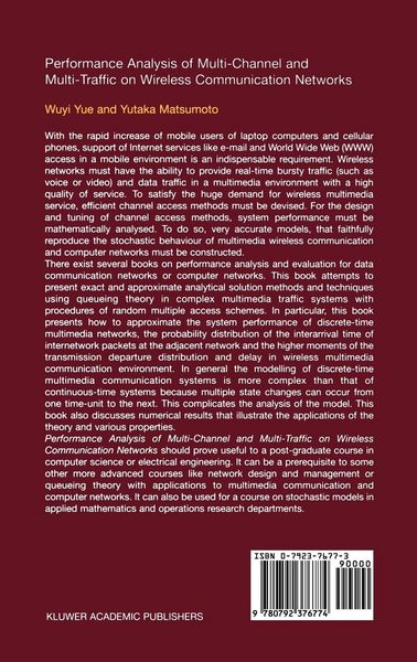 Produktbild: Performance Analysis of Multi-Channel and Multi-Traffic on Wireless Communication Networks