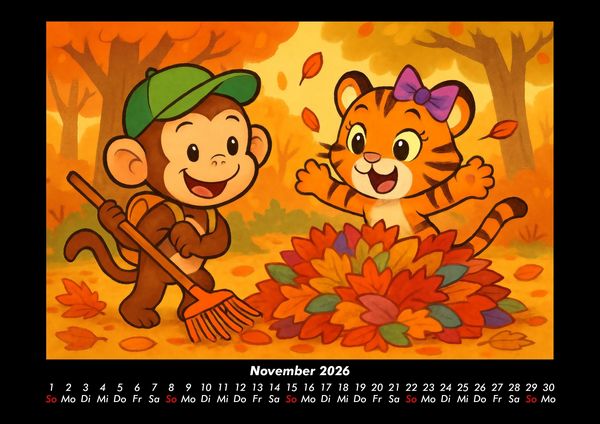 Produktbild: Milo & Tina - Ein Jahr voller Freundschaft 2026 Fotokalender DIN A3