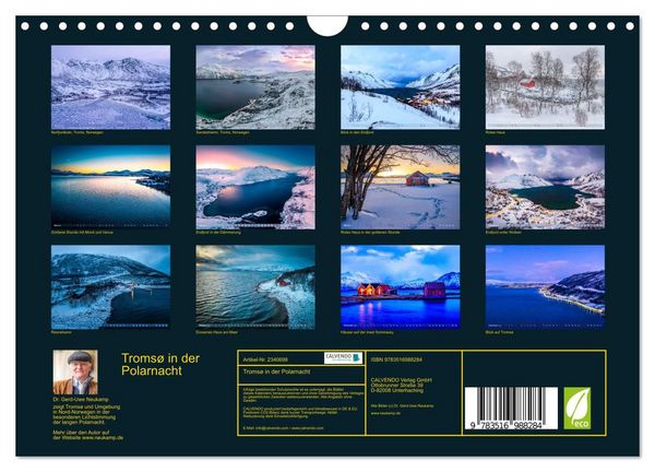 Produktbild: Troms&oslash; in der Polarnacht (Wandkalender 2027 DIN A4 quer), CALVENDO Monatskalender