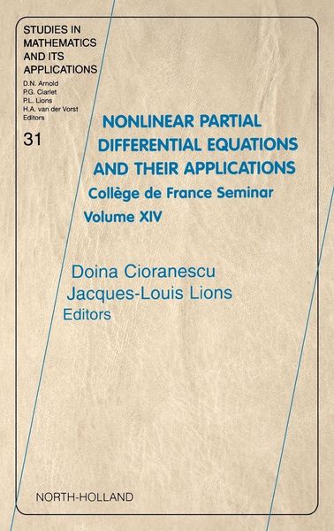 Produktbild: Nonlinear Partial Differential Equations and Their Applications