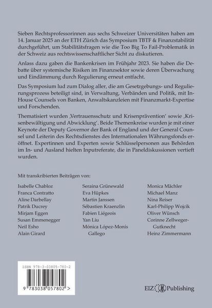 Produktbild: TBTF & Finanzstabilit&auml;t