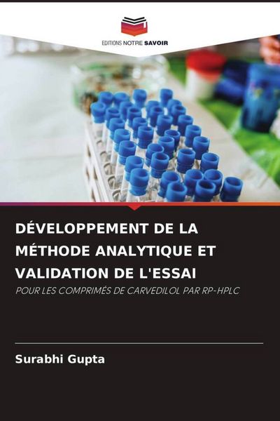 Produktbild: D&eacute;veloppement De La M&eacute;thode Analytique Et Validation De L'essai