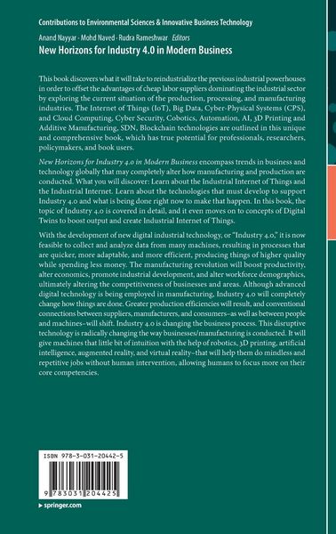 Produktbild: New Horizons for Industry 4.0 in Modern Business