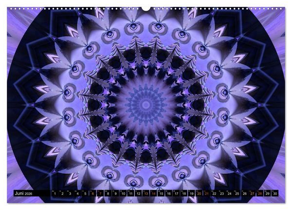 Produktbild: Energie - Mandalas, Spiritualit&auml;t durch die Farbe Lila (hochwertiger Premium Wandkalender 2026 DIN A2 quer), Kunstdruck in Hochglanz