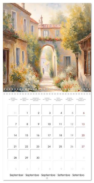 Produktbild: Paysages et jardins &ndash; Aquarelles impressionnistes (Calendrier mural carr&eacute; 2026 30x30 cm) Calendrier double avec une page pour vos prises de notes