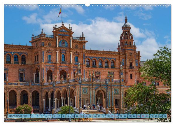 Produktbild: Sevilla - Unterwegs in Spanien (hochwertiger Premium Wandkalender 2026 DIN A2 quer), Kunstdruck in Hochglanz