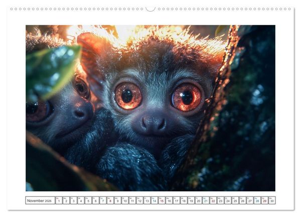 Produktbild: Augen wie Kn&ouml;pfe (Wandkalender 2026 DIN A2 quer), CALVENDO Monatskalender