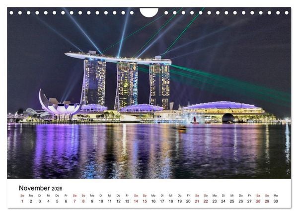 Produktbild: Singapur - Perle S&uuml;dostasiens (Wandkalender 2026 DIN A4 quer), CALVENDO Monatskalender