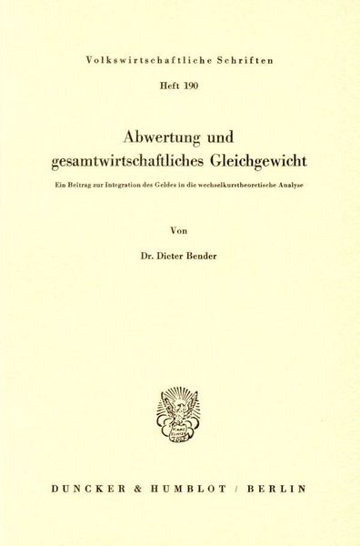 Produktbild: Abwertung und gesamtwirtschaftliches Gleichgewicht.