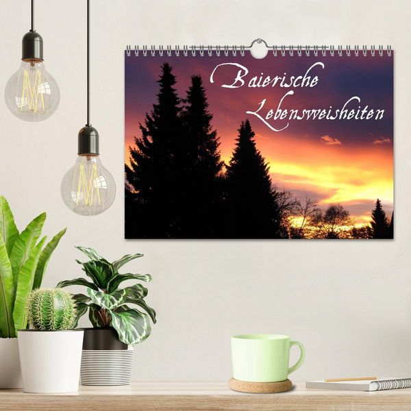 Produktbild: Baierische Lebensweisheiten (Wandkalender 2026 DIN A4 quer), CALVENDO Monatskalender