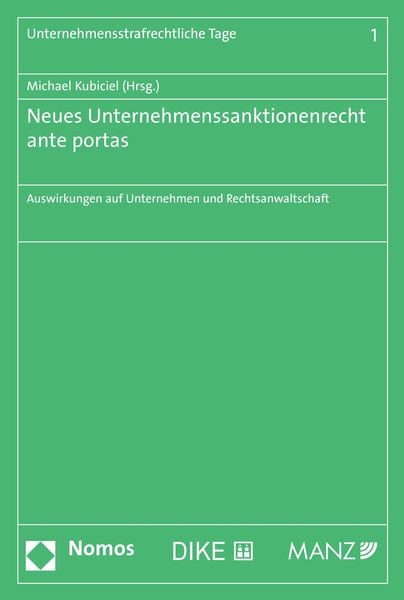 Produktbild: Neues Unternehmenssanktionenrecht ante portas