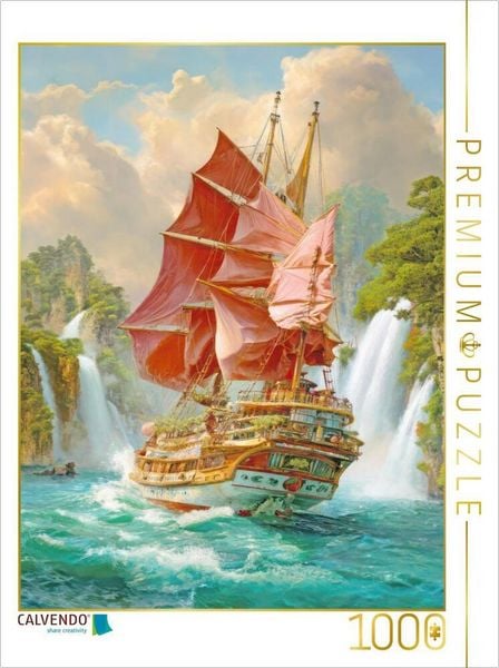 CALVENDO Puzzle Steampunk Segelboote | 1000 Teile Lege-Größe 64x48cm Foto-Puzzle für glückliche Stunden
