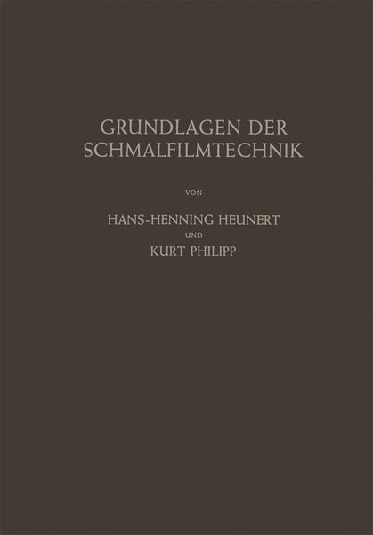 Produktbild: Grundlagen der Schmalfilmtechnik