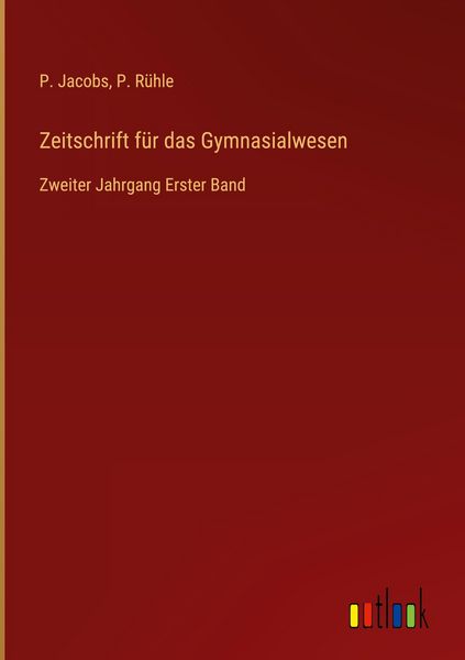 Produktbild: Zeitschrift f&uuml;r das Gymnasialwesen
