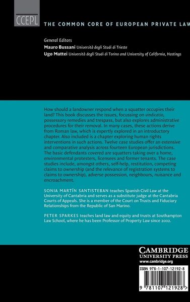 Produktbild: The Protection of Immovables in European Legal Systems