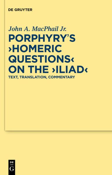 Produktbild: Porphyry's "Homeric Questions" on the "Iliad"