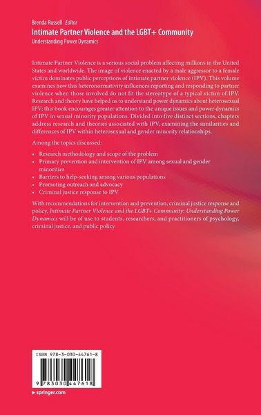 Produktbild: Intimate Partner Violence and the LGBT+ Community