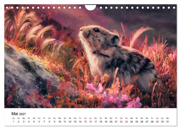 Produktbild: Lemminge - Kleine Helden der Tundra (Wandkalender 2027 DIN A4 quer), CALVENDO Monatskalender