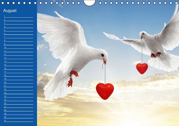 Produktbild: Botschaften mit Herz! (Wandkalender immerw&auml;hrend DIN A4 quer)