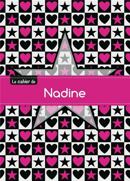 Produktbild: Cahier nadine blanc,96p,a5