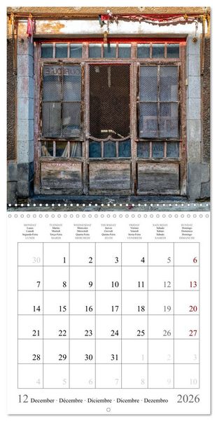 Produktbild: L'&acirc;me des boutiques oubli&eacute;es (Calendrier mural carr&eacute; 2026 30x30 cm) Calendrier double avec une page pour vos prises de notes