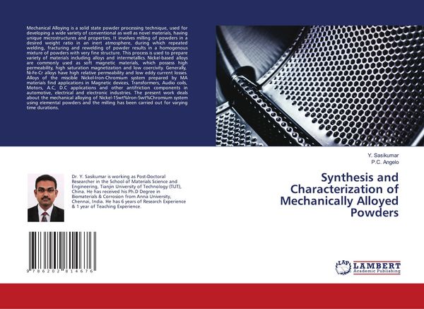 Produktbild: Synthesis and Characterization of Mechanically Alloyed Powders