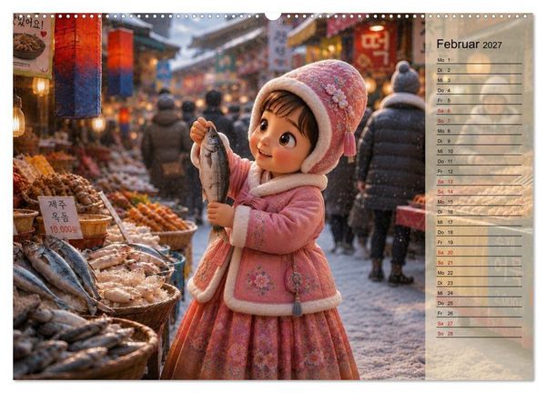 Produktbild: Kleine Tr&auml;ume in Korea (hochwertiger Premium Wandkalender 2027 DIN A2 quer), Kunstdruck in Hochglanz
