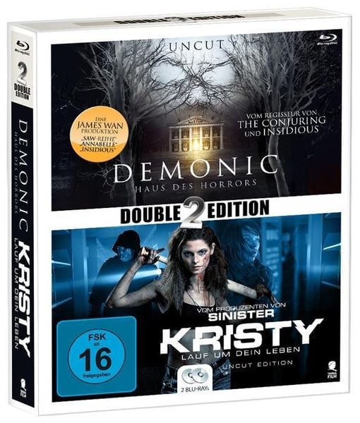 Produktbild: Mystery Double Pack 3: Demonic & Kristy - Double2Edition/Uncut [2 BRs]