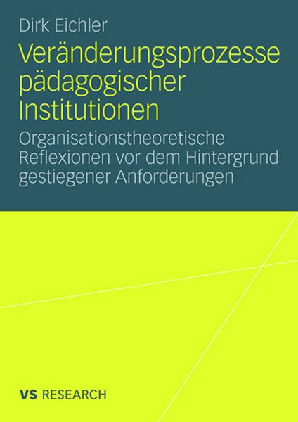 Produktbild: Ver&auml;nderungsprozesse p&auml;dagogischer Institutionen