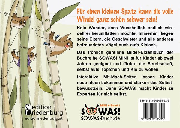 Produktbild: So fliegt der Wuschelfloh aufs Klo! Die Geschichte vom windelfreien Spatzenkind