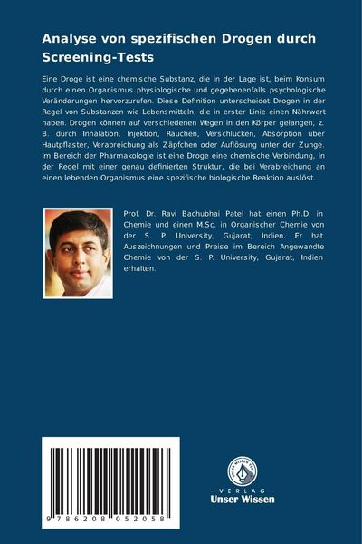 Produktbild: Analyse von spezifischen Drogen durch Screening-Tests