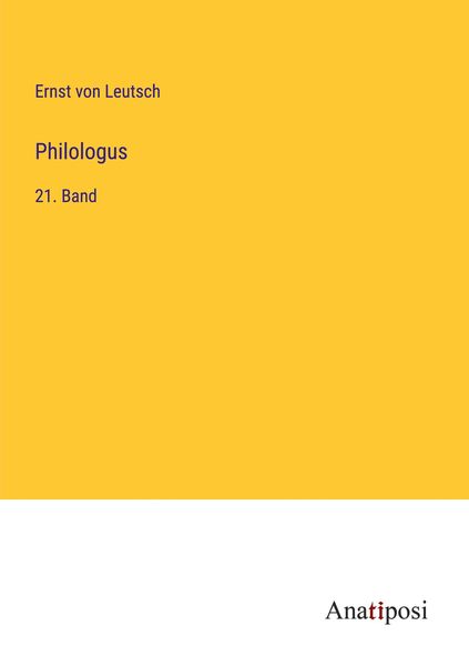 Produktbild: Philologus