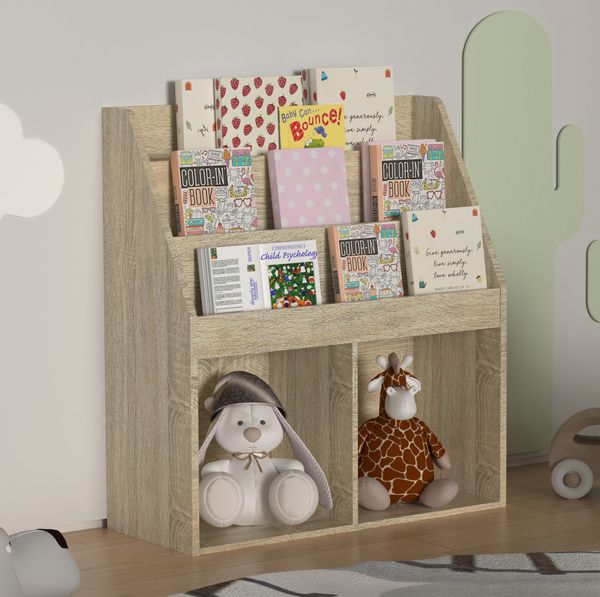 Produktbild: Holz Kinderregal B&uuml;cherregal Kinder Regal Besira M
