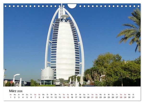 Produktbild: Dubai - Ein Erlebnis (Wandkalender 2026 DIN A4 quer), CALVENDO Monatskalender