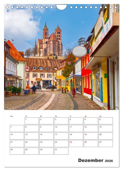 Produktbild: Breisach - Reiseplaner (Wandkalender 2026 DIN A4 hoch), CALVENDO Monatskalender