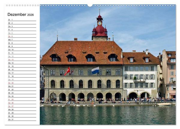Produktbild: Erleben Sie LUZERN (hochwertiger Premium Wandkalender 2026 DIN A2 quer), Kunstdruck in Hochglanz