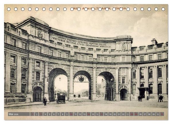 Produktbild: Sch&ouml;nes altes London in historischen Bildern (Tischkalender 2026 DIN A5 quer), CALVENDO Monatskalender