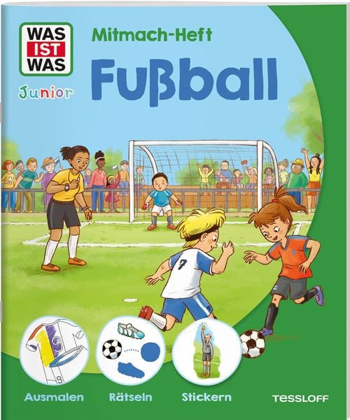 Produktbild: WAS IST WAS Junior Mitmach-Heft Fu&szlig;ball