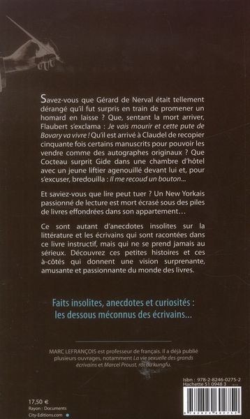 Produktbild: Histoires Insolites Des Livres Et Ecriv