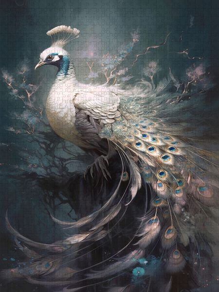 Produktbild: CALVENDO Puzzle Ein Motiv aus dem Kalender Malerische Pfaue | 1000 Teile Lege-Gr&ouml;&szlig;e 64x48cm Foto-Puzzle f&uuml;r gl&uuml;ckliche Stunden