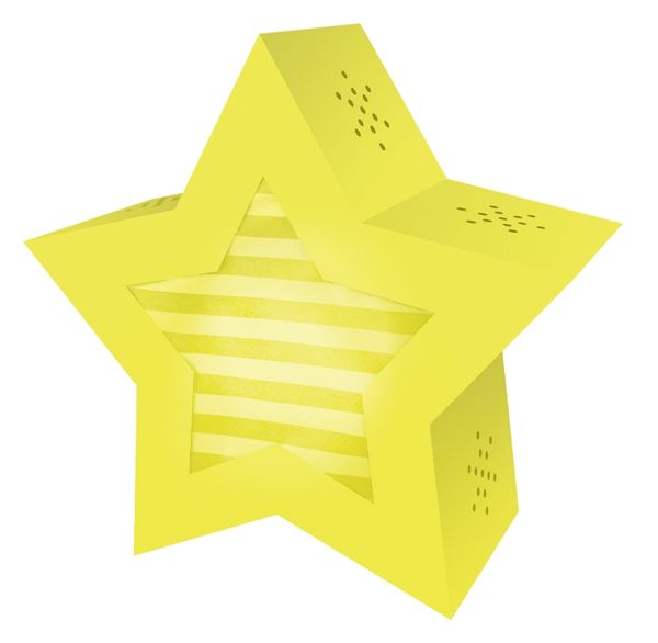 Produktbild: URSUS Twinkle Star, gelb